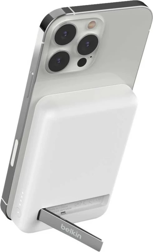 Power bank Belkin BoostCharge 5000 mAh, Wireless, Bardhë