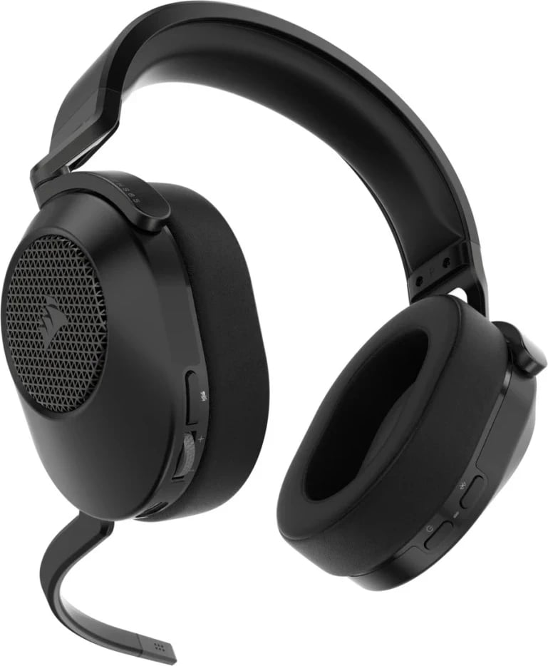 Kufje Corsair HS65 Wireless Carbon V2, Bluetooth, radio, të zeza