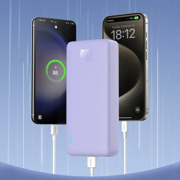 Power bank Baseus Airpow PPAP20K 20000 mAh Violet