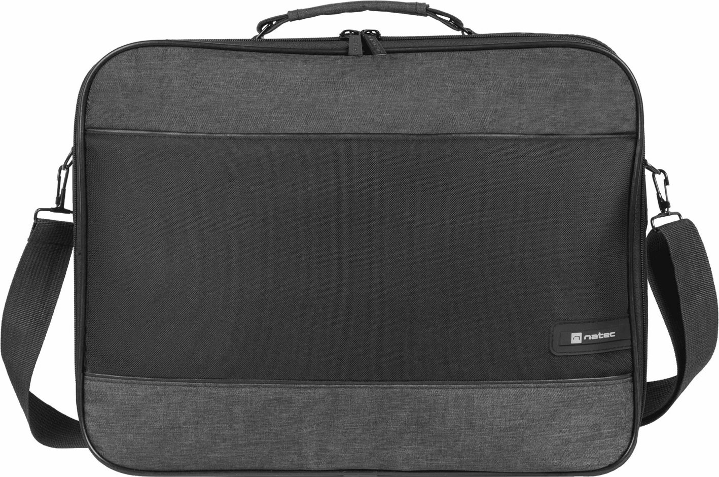 Çantë messenger NATEC Impala 2, 15.6", poliester, e zezë/gri