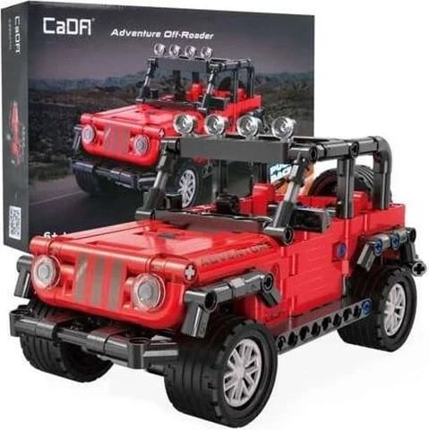 Set blloqesh ndërtimi Cada Adventure Off-Roader C52027W, i kuq
