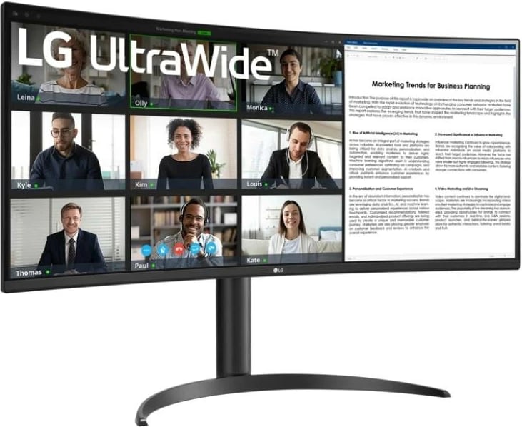 Monitor LG 34WR55QK-B 34WR55QKB UltraWide 32" TFT/LCD, e zezë