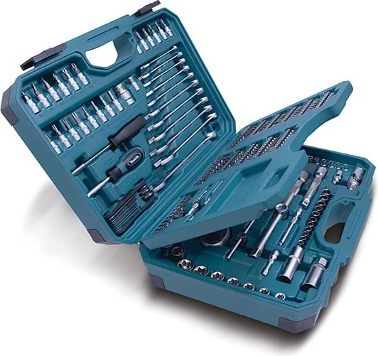 Set veglash Makita E-10883, 221 copë, me zgjatues dhe çelësa
