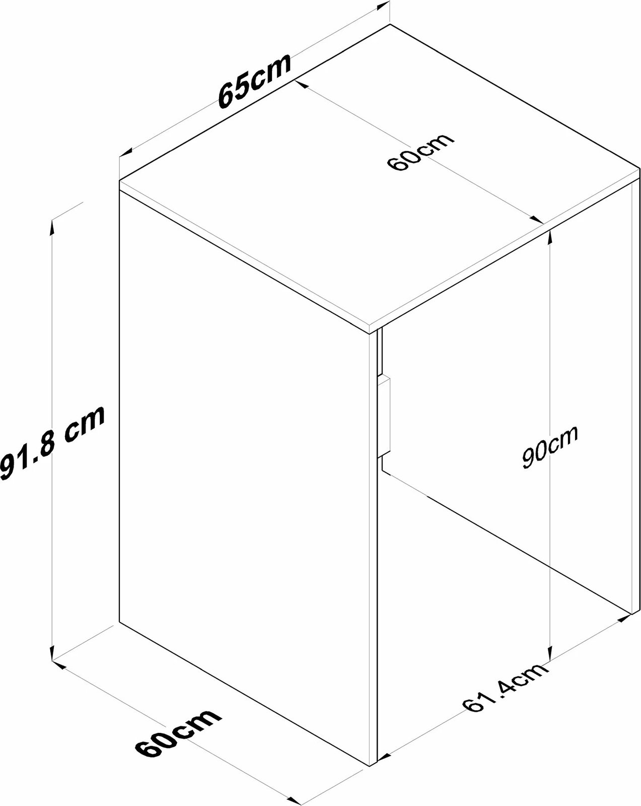 Dollap për lavatriçe, ngjyrë arrë dhe e bardhë, Hanah Home KD103 - 2341 Dollap për lavatriçe, ngjyrë arrë dhe e bardhë, Hanah Home KD103 - 2341