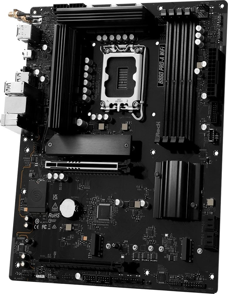 Pllakë amë ASRock B860 PRO-A WIFI, ATX, LGA1851, DDR5, WiFi 6E, e zezë