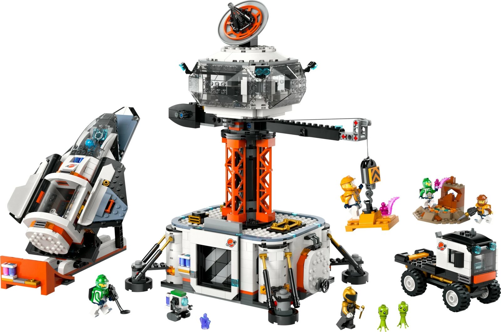 Set ndërtimi LEGO City Space Base and Rocket Launchpad 1422 pjesë, shumëngjyrësh
