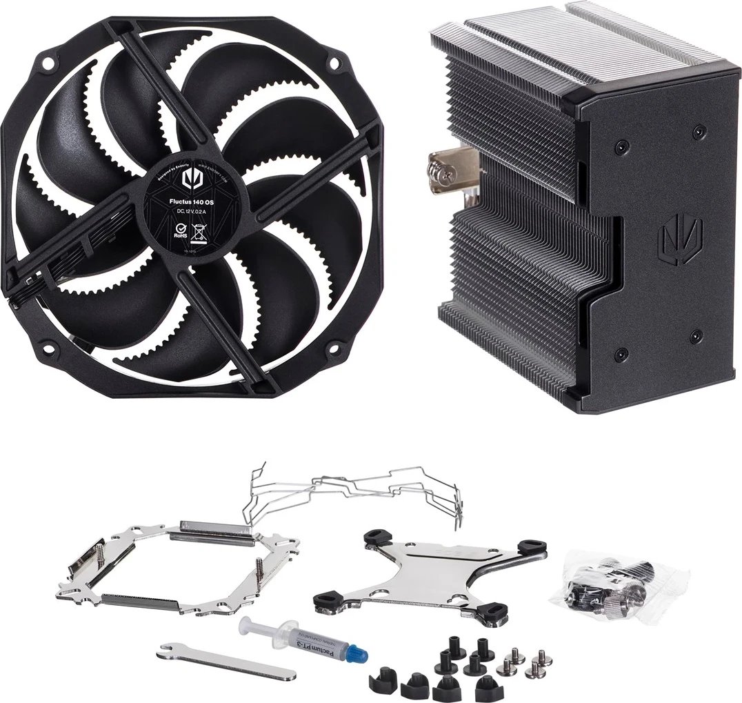 Ftohës për procesor ENDORFY Fortis 5, 14 cm, i zi / hiri