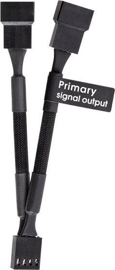 Kabllo PWM 4 Pin Y Thermaltake Tt Mod, 3 copë, e zezë