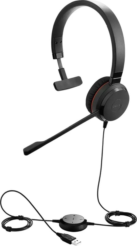 Kufje Jabra Evolve2 30 II UC Stereo me mikrofon, USB-A & USB-C, e zezë