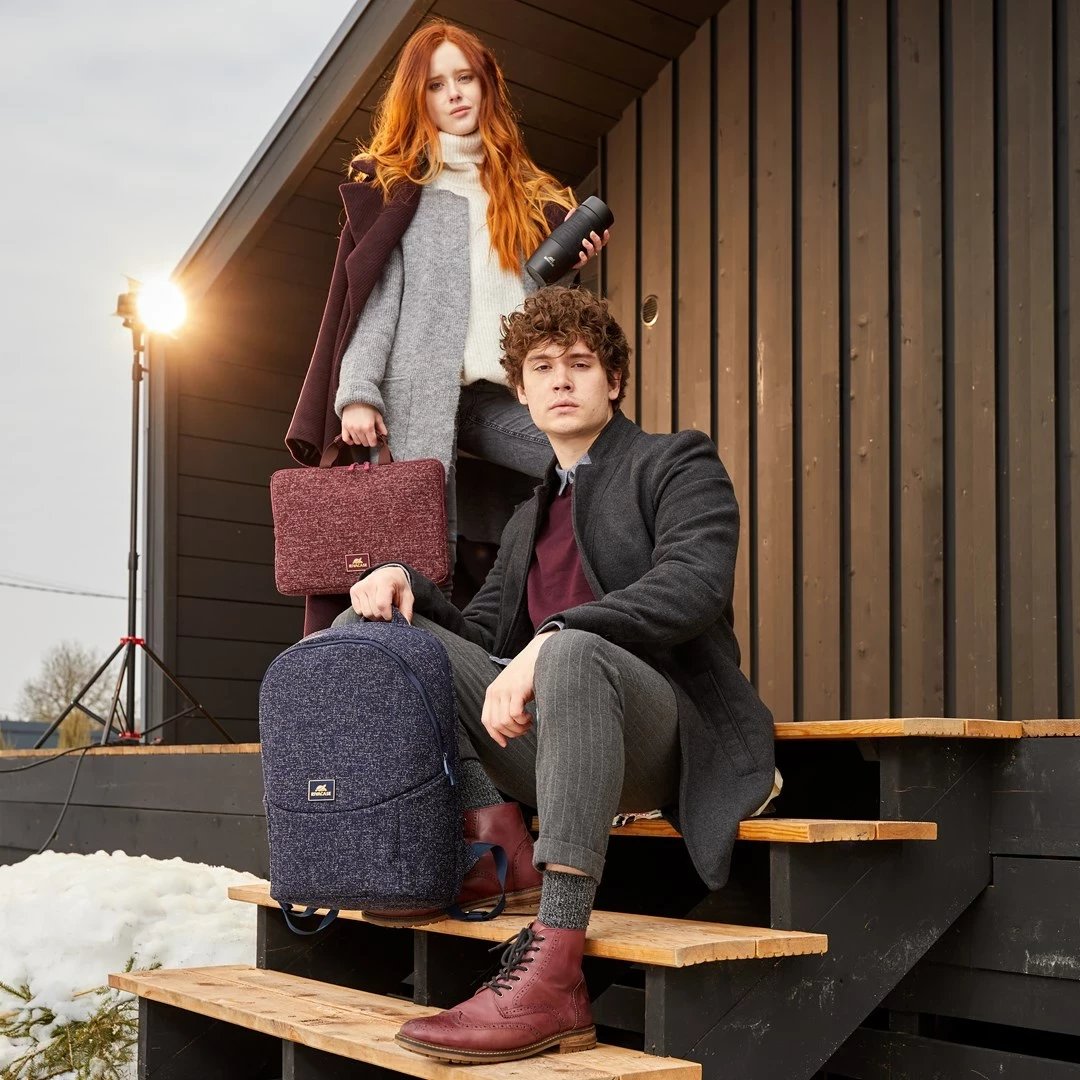 Mbështjellës laptopi RivaCase Anvik 13.3", me dorezë, i papërshkueshëm nga uji, i kuq