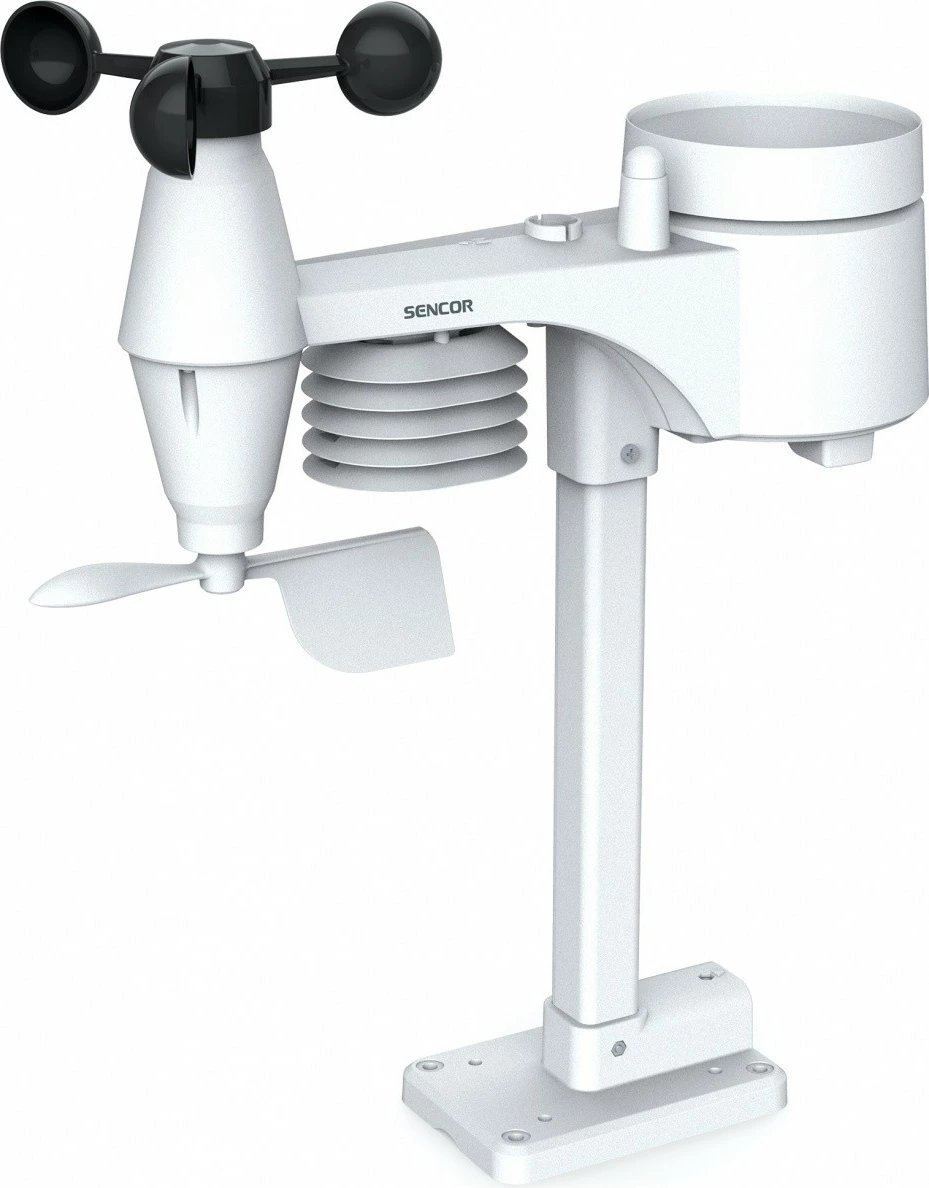 Stacion moti Sencor SWS 9898 PRO me WiFi, sensor 5-në-1, zi/bardhë