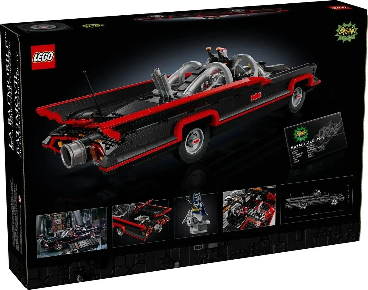 Set LEGO Batman 76328 Batmobile nga Seriali Klasik TV