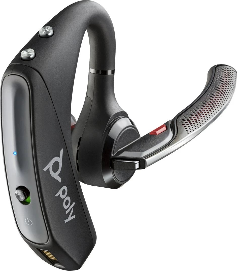 Kufje POLY Voyager 5200 UC USB-A + BT600 Dongle, E zezë