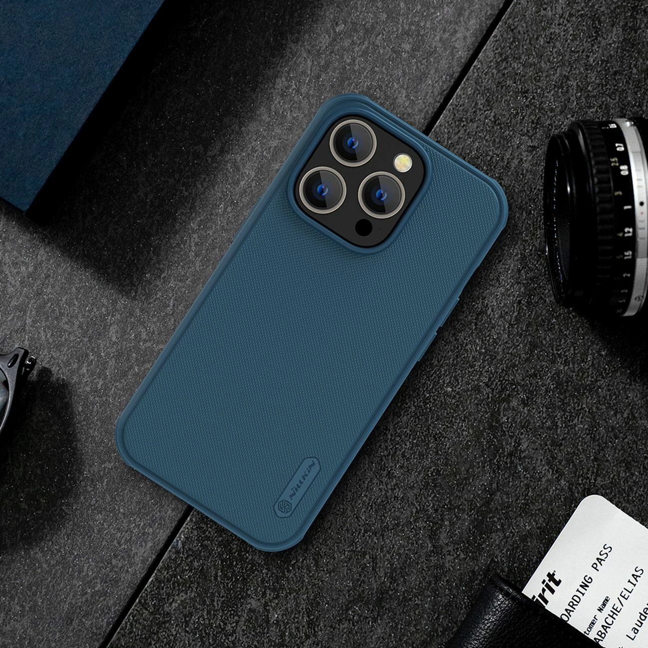 Mbështjellës Nillkin Super Frosted Shield Pro për iPhone 14 Pro Max, Blu