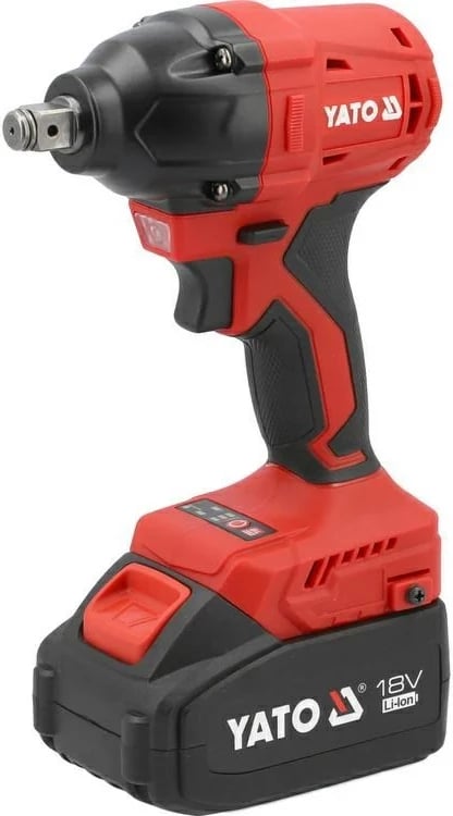 Çelës goditës YATO 1084640, brushless, 18V, 2x4.0Ah, Kuq