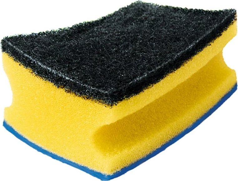 Sfungjer drejtkëndësh Vileda 138203, fibër të zezë/kaltër/verdhë