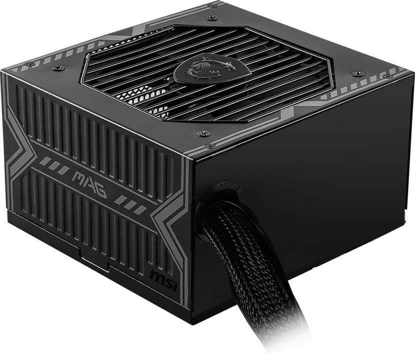 Furnizues energjie MSI MAG A650BN, 650W, 80 Plus Bronze, 12V Single-Rail, DC-to-DC Circuit, 120mm Fan, Jo-Modular, Kabllo të mbështjellura, ATX, Fije e zezë