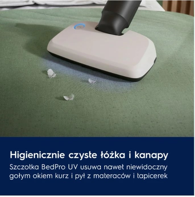 Fshesë me korrent vertikale Electrolux EP61HB21UV, pa kabllo, 0.6L, Bardhë