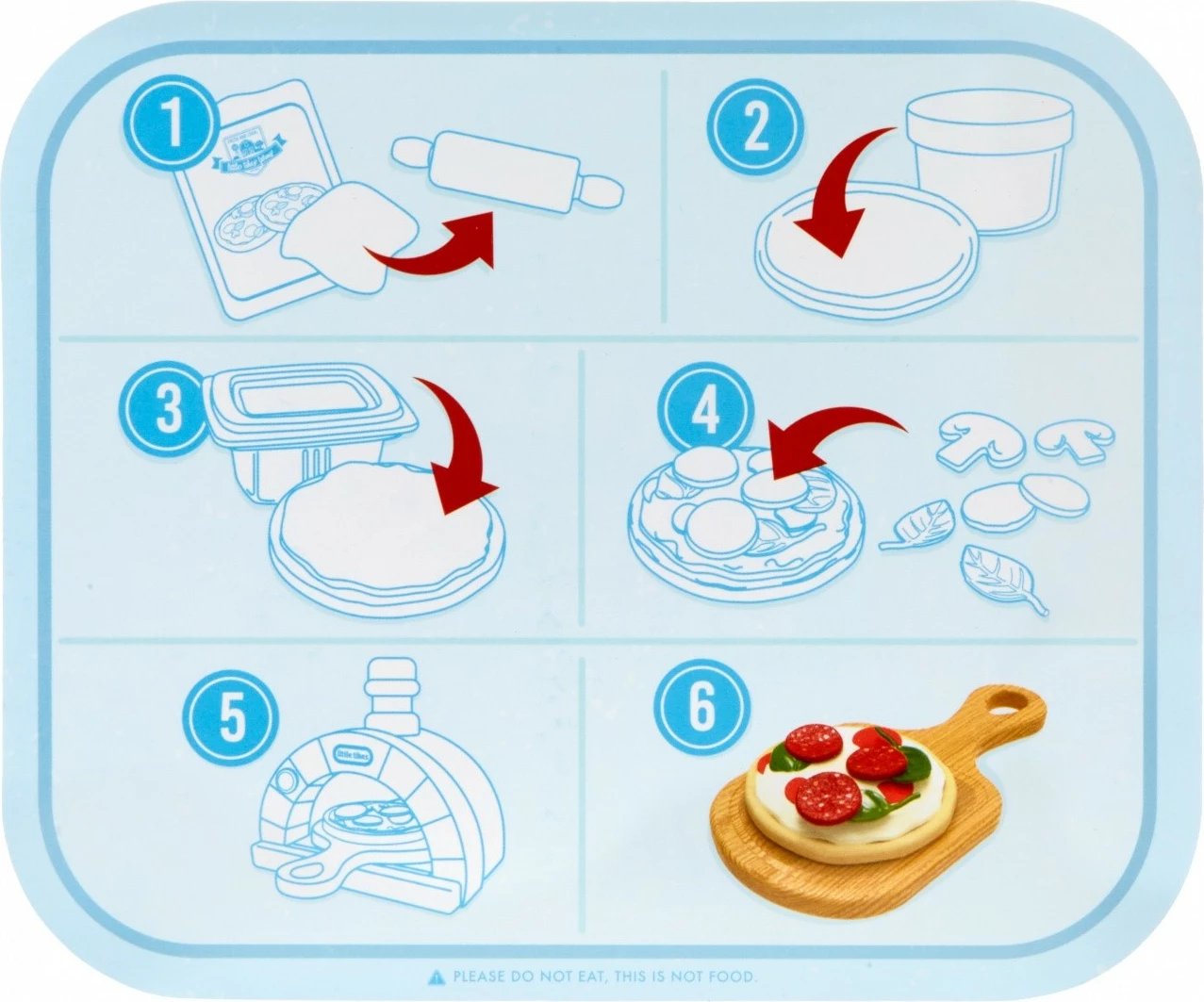 Set lodrash për picë Little Tikes Creative Chefs Pizza Kit, shumëngjyrësh