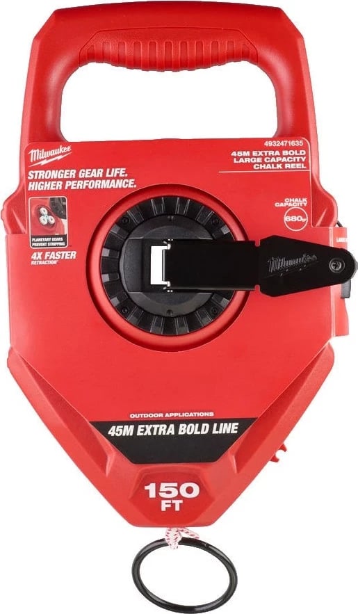 Spulë Milwaukee Chalk Line 45M, e kuqe