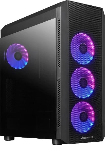 Kasë Kompjuteri Chieftec GL-04B-OP, Midi Tower, e Zezë