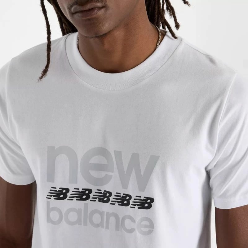 Maicë për meshkuj New Balance, e bardhë