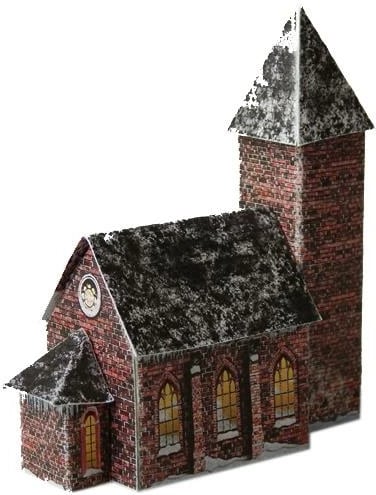 Modele kartoni NEXT PM-0004, Ndërtesa Krishtlindjesh, 21x29.7cm