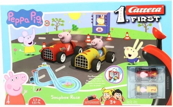 Pista garash Carrera Peppa Pig Soapbox Race, 2.9m, Shumëngjyrëshe