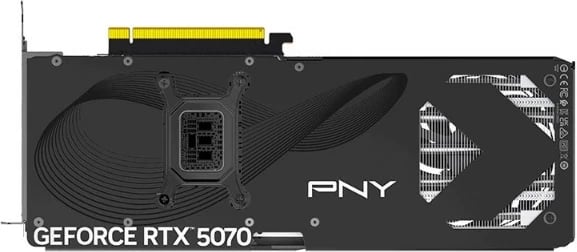 Kartë grafike PNY GeForce RTX 5070 OC 12GB DDR7, 192-bit, 3F, PCI-E 5.0, e zezë