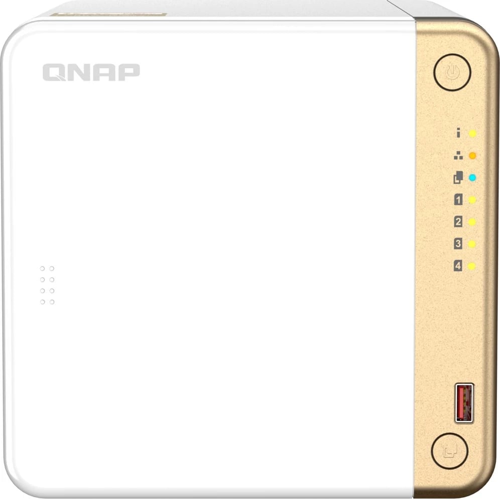 Kasë NAS QNAP TS-462-4G, Intel Celeron N4505, 4 GB RAM DDR4, Tower, Bardhë