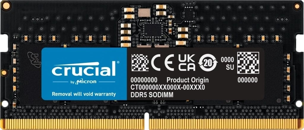 RAM memorie Crucial, 4800MHz, 32GB RAM, DDR5