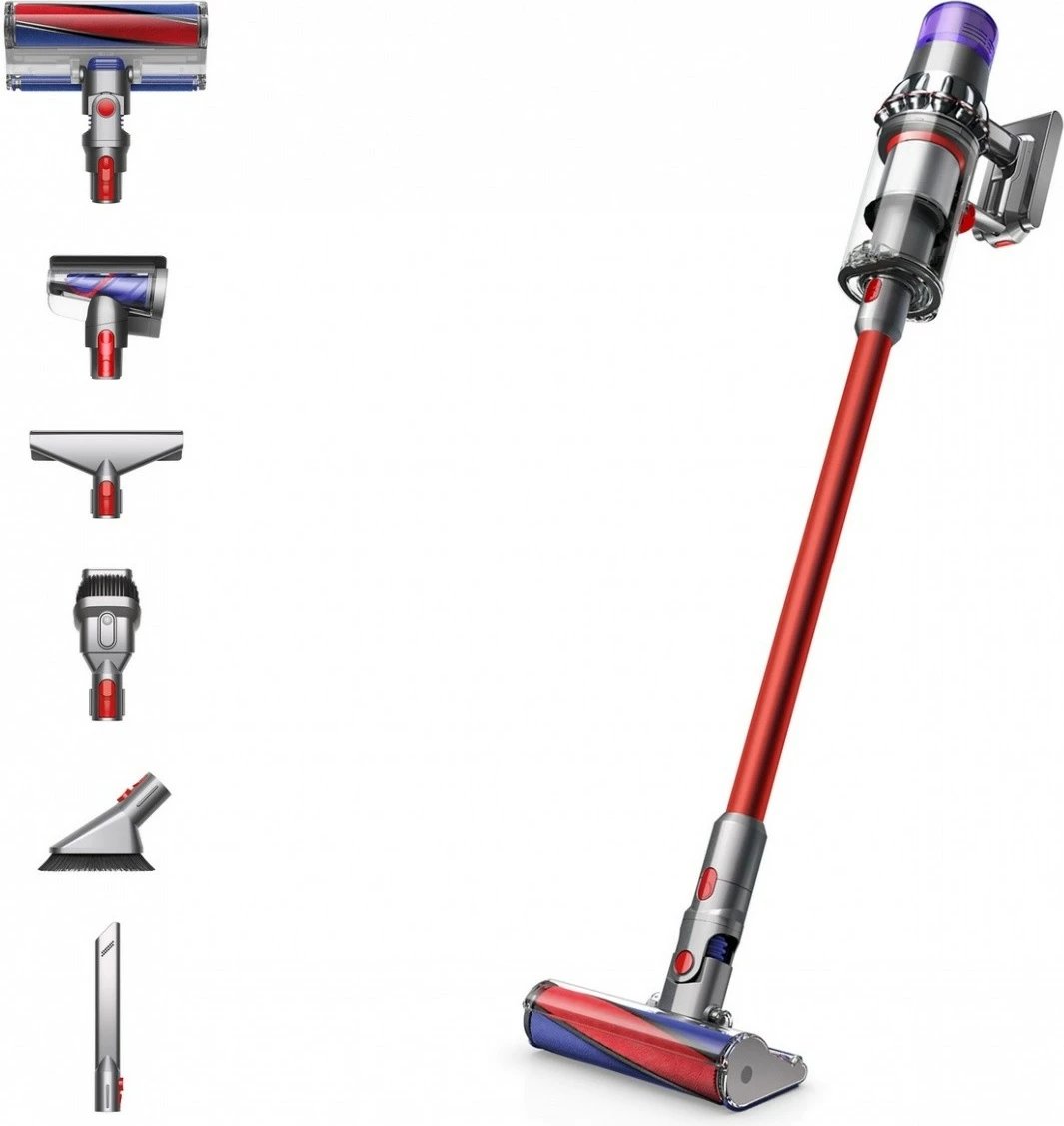 Fshesë me korrent pa kabllo Dyson V11 Fluffy, 0.76L, 60 min, Nikel e Kuqe