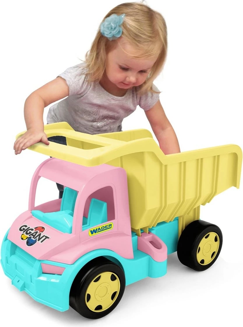 Kamion lodër Wader Gigant Dump Truck 65020, plastikë, rozë-krem