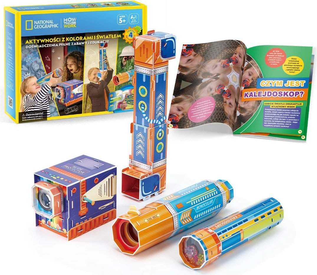 Puzzle 3D set Cubic Fun National Geographic, 306-DS1094H, me ngjyra dhe dritë, për fëmijë