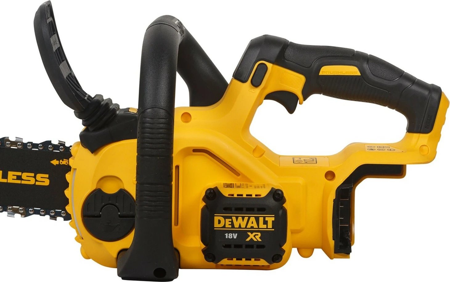 Sharrë elektrike DeWALT DCM565N-XJ, 30 cm, bateri 5 Ah, zi-verdhë