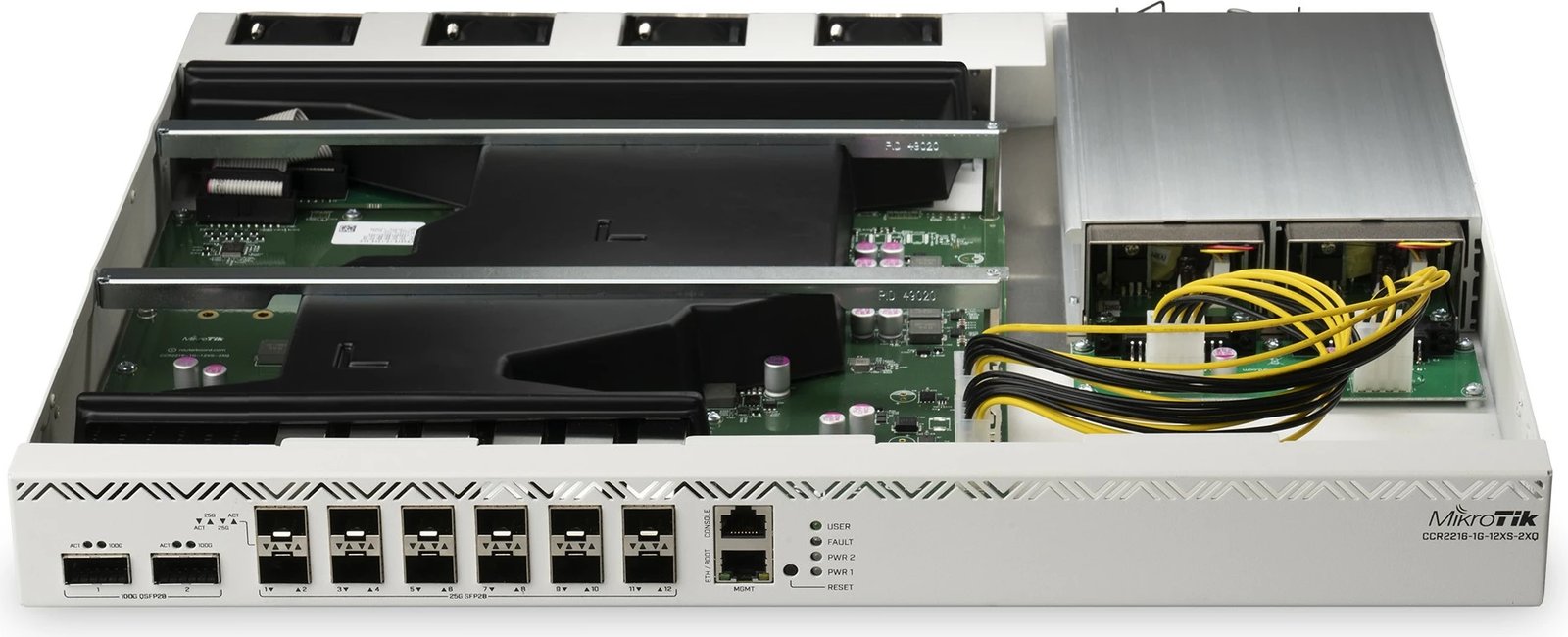 Router MikroTik CCR2216-1G-12XS-2XQ, Gigabit Ethernet, Silver