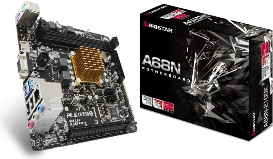 Pllakë amë Biostar A68N-2100K mini ITX