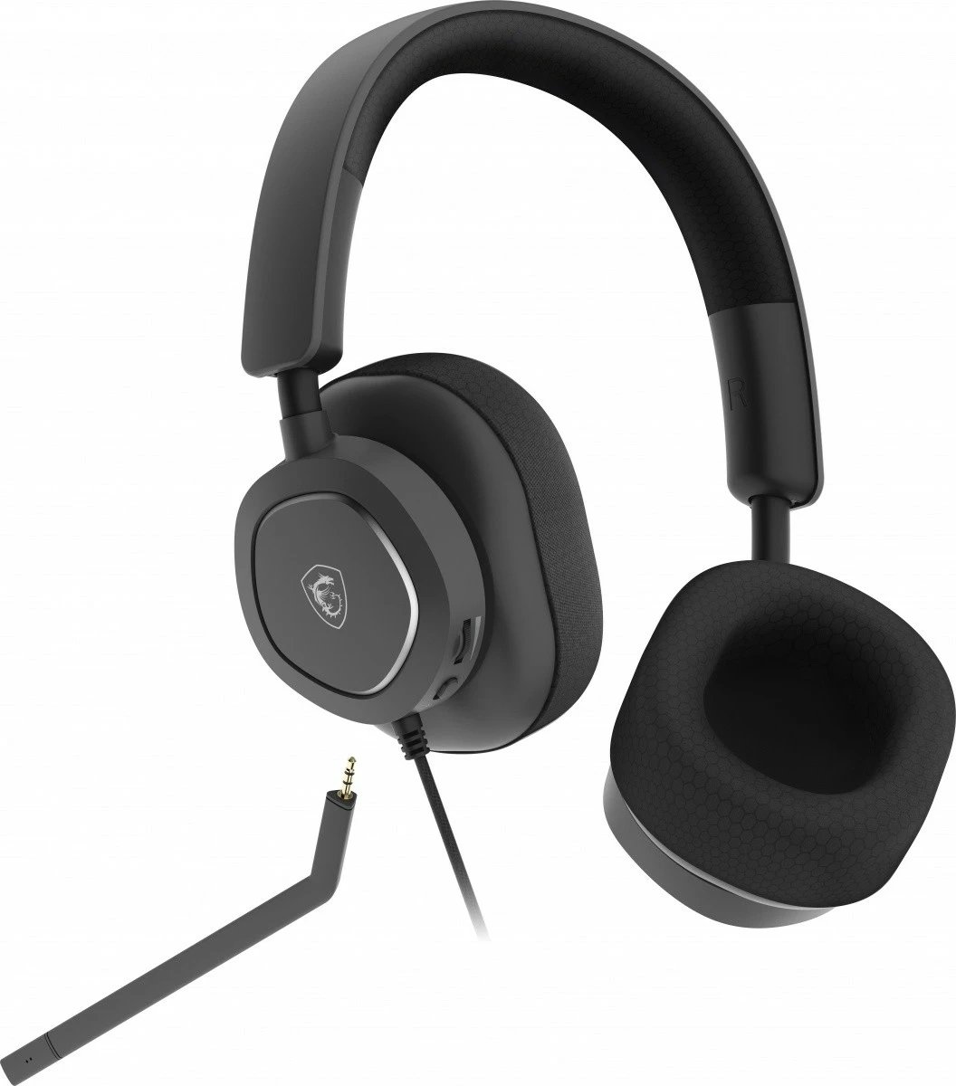 Kufje MSI Maestro 300 me mikrofon, për gaming dhe muzikë, USB-C, të zeza