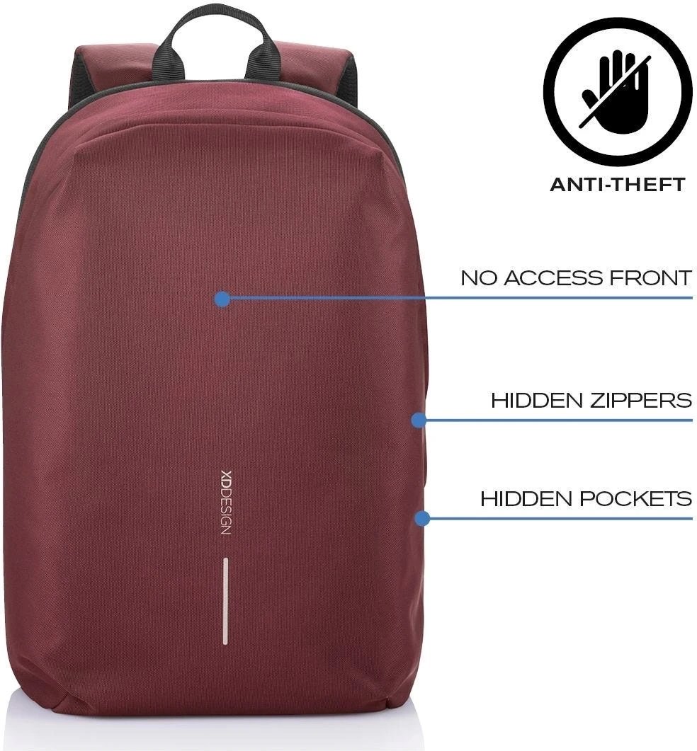 Çantë shpine për laptop XD Design, 15.6", e kuqe