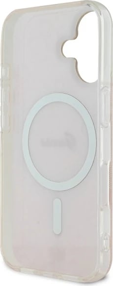 Mbështjellës Guess IML 4G MagSafe për iPhone 16, Rozë