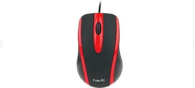 Maus Havit HV-MS753 universal, për lojëra, i zi/kuq