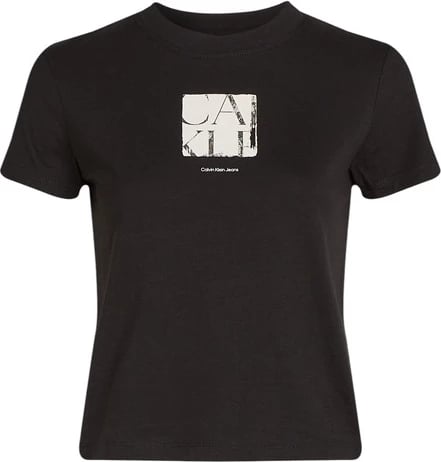Maicë femra Calvin Klein Jeans, e zezë