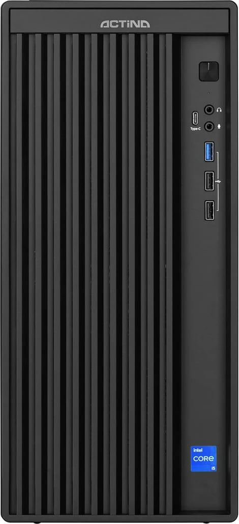 Kasë Actina, Intel Core i5-14400, 16 GB RAM DDR5, 500 GB SSD, Windows 11 Home, Mini Tower, e zezë