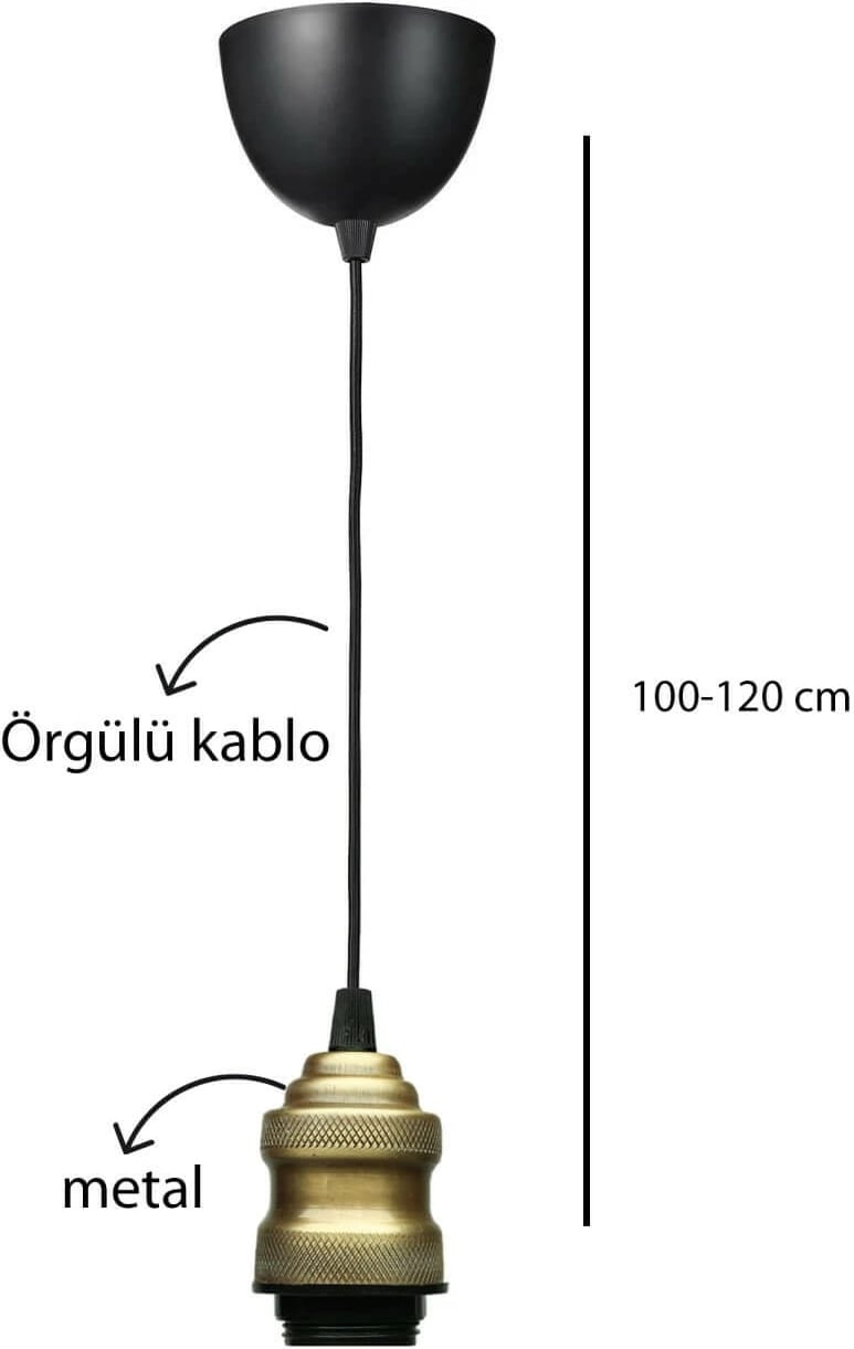 Llambë tavani Opviq, AYD-3707, ngjyrë e zezë