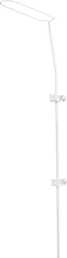 Mbajtës baldakine për krevat bebe, TEGA, i rregullueshëm me vida shtrënguese, montim me kapëse, e bardhë