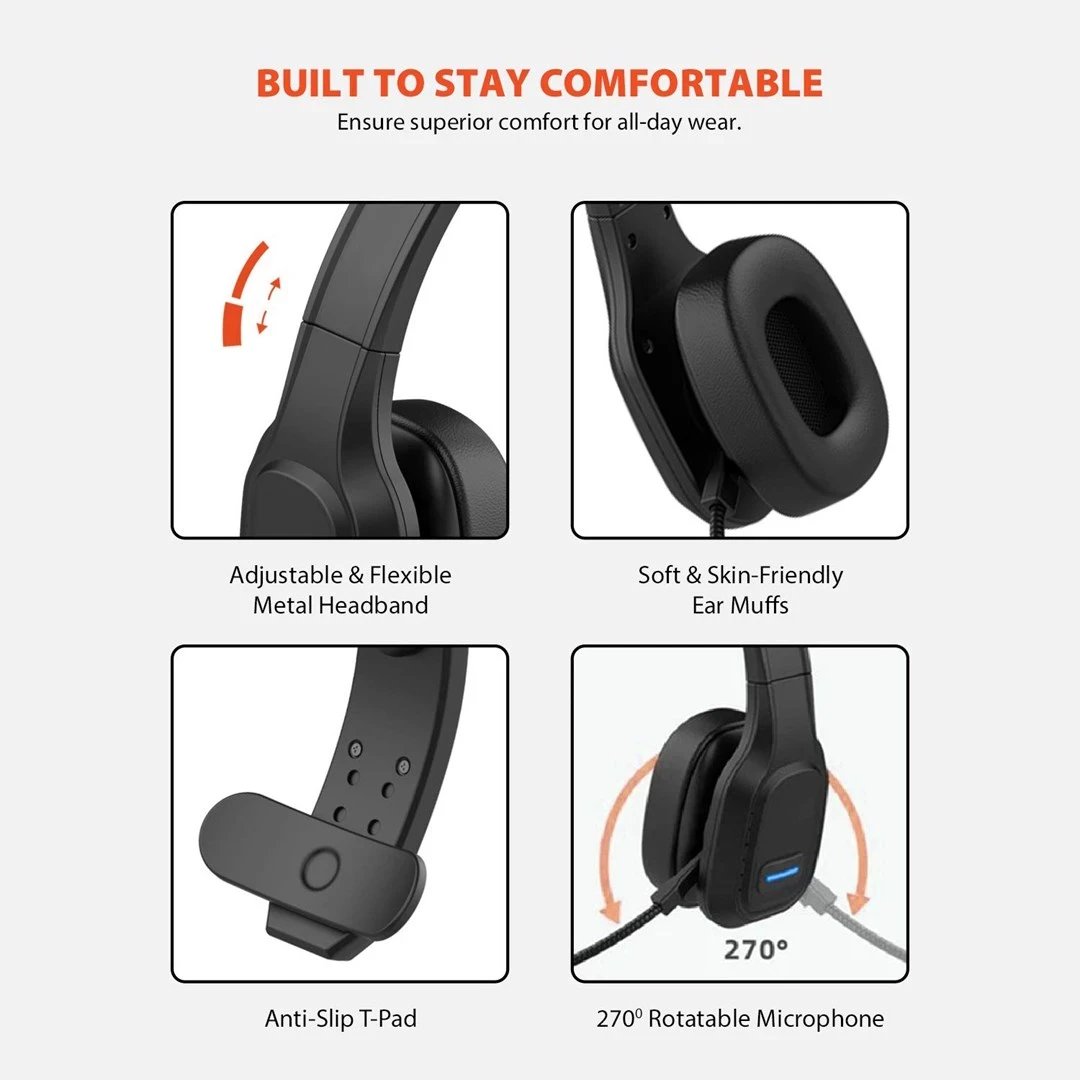 Kufje wireless Audiocore 74452, të zeza