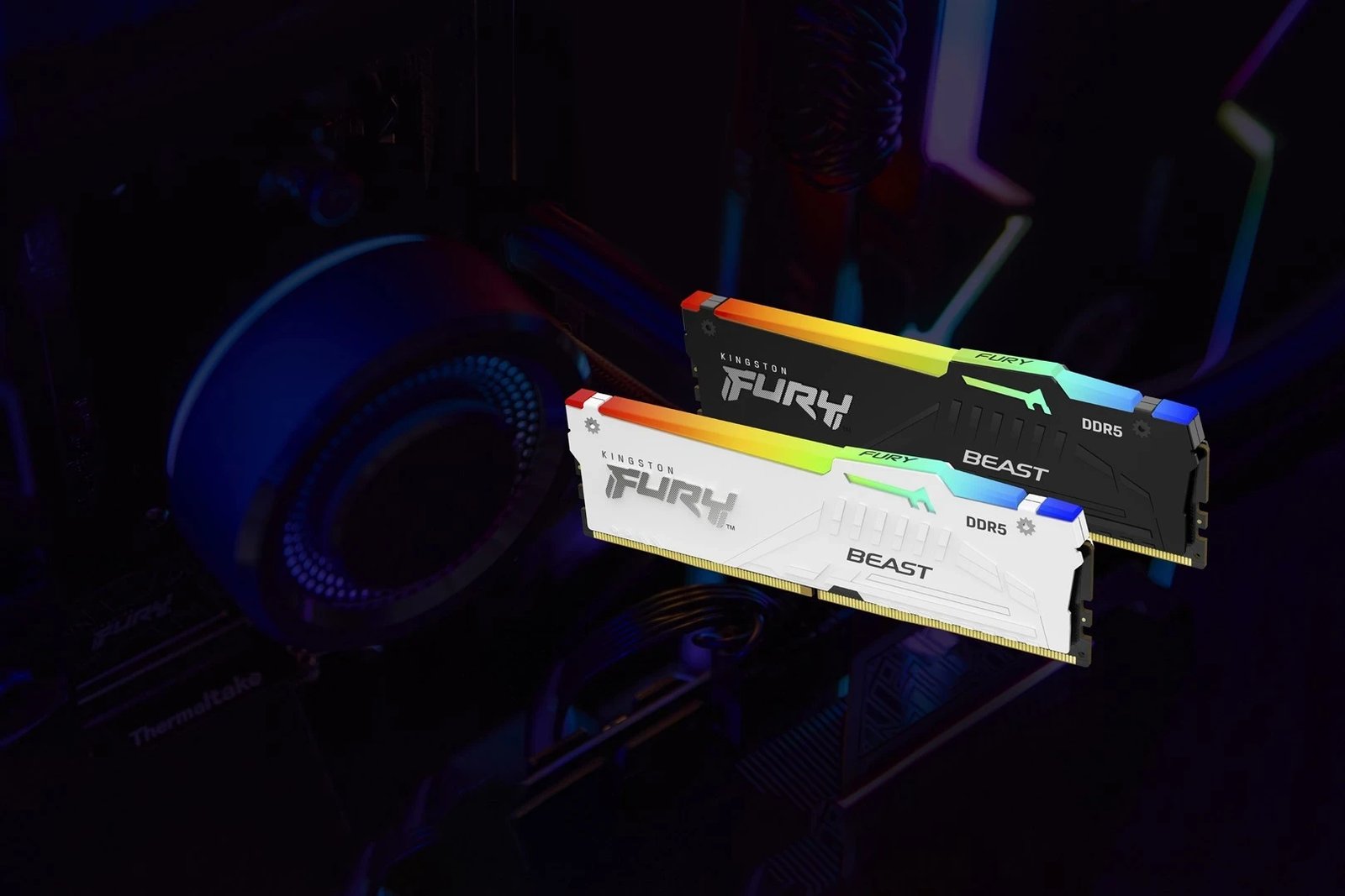 RAM Memorie Kingston Technology FURY RGB CL50, 32GB DDR5 , 5600Mhz RAM Memorie Kingston Technology FURY RGB CL50, 32GB DDR5 , 5600Mhz