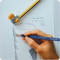 Laps STAEDTLER Noris 2B, 12 copë, zi/verdhe