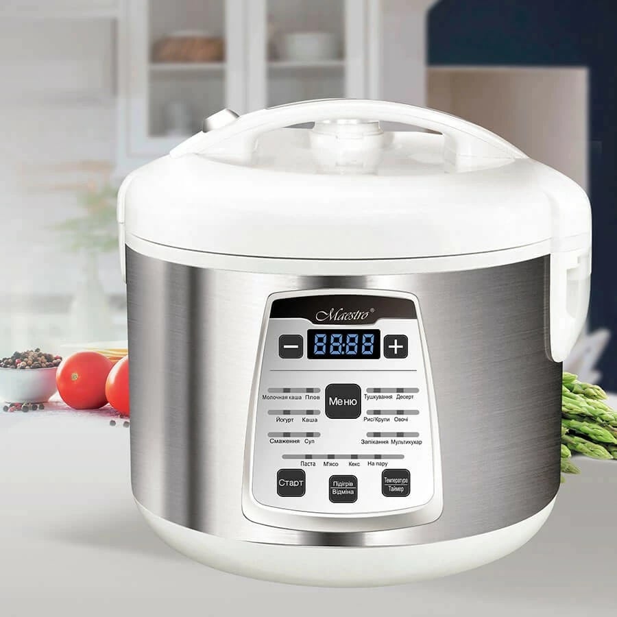 Multicooker Feel-Maestro MR-792, 5L, 17 programe, 700W, argjendtë/bardhë