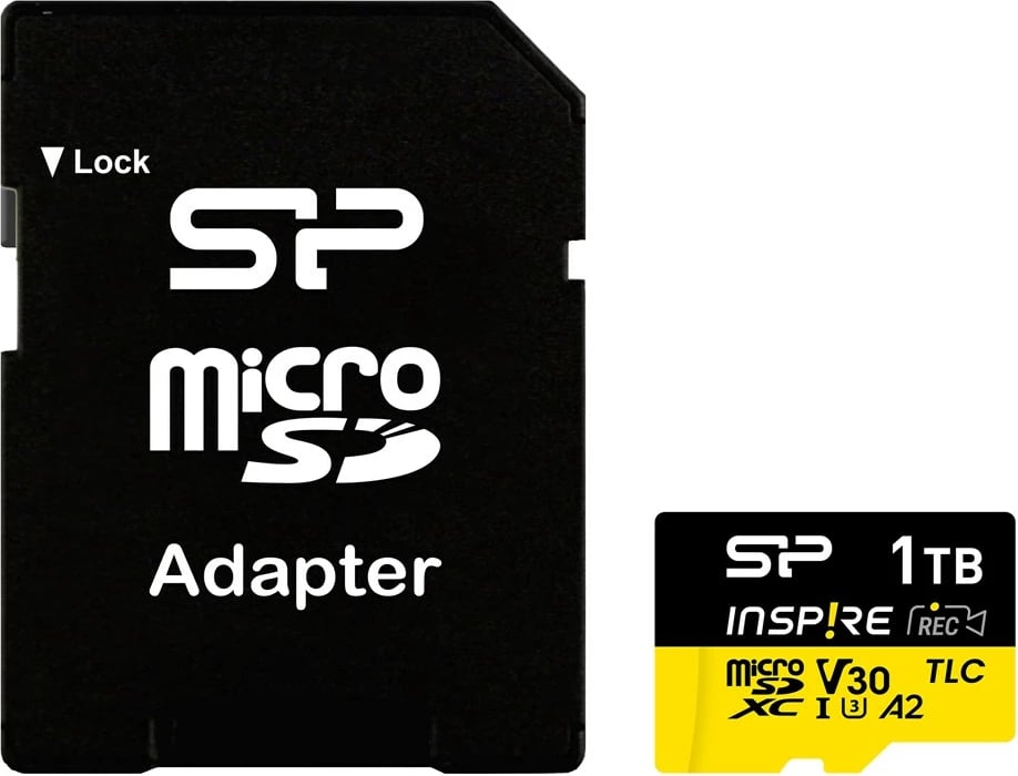 Kartë memorie Silicon Power Inspire 512 GB MicroSDXC V30 UHS-I U3 A2 me adapter, e zezë